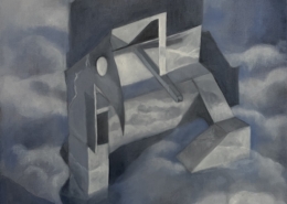 Cloud projection, FR (SL) II, 2025, oil on linen, 50 x 60 cm,