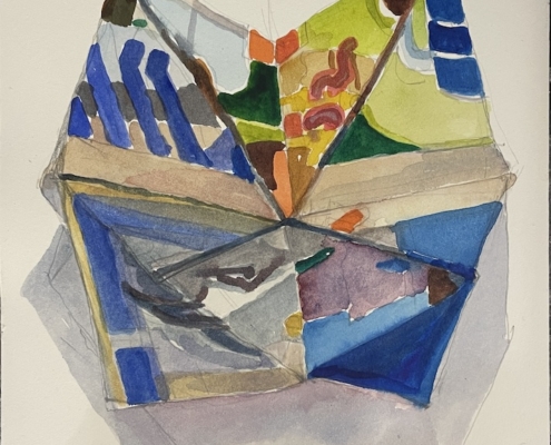 Fortune Teller FR (anon) Sk IV 2025, 29 x 21cm, Watercolour on paper,