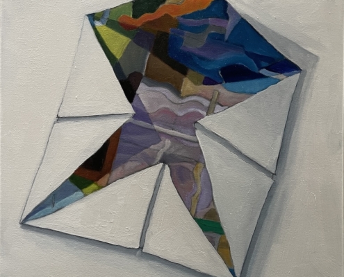 Fortune Teller, FR (anon) 2025, oil on linen, 50 x 40cm