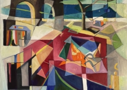 Greek Coast, FR (JL) I, 2023, Oil on canvas, 76 x 76 cm,