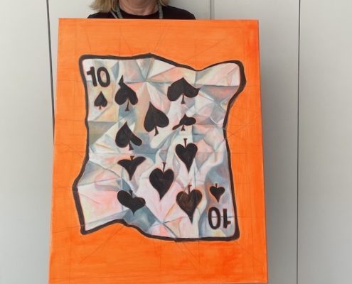 10 Spades, oil on canvas