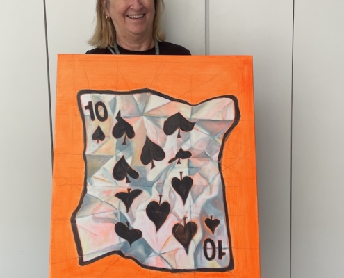 10 Spades, oil on canvas