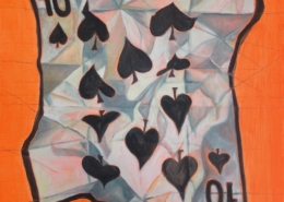 10 Spades, oil on canvas