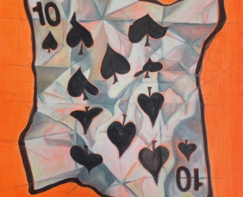 10 Spades, oil on canvas