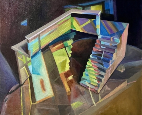 Projection FR (PAII) II, 2025, oil on linen, 50 x 60 cm, Projection FR (PAII) II, 2025, oil on linen, 50 x 60 cm,